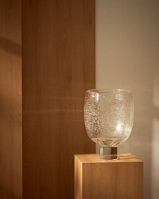 Ваза Sirau из прозрачного стекла, диаметр 24 см