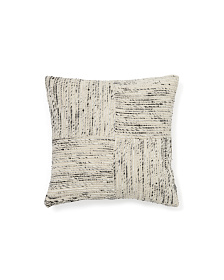 Чехол для подушки из жаккарда в бежевую и чёрную клетку Anuba 45 x 45 см