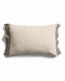 Чехол для подушки Disea из льна бежевый с полосками, 40 x 60 см