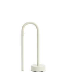 Переносная настольная лампа Bow из серого алюминия