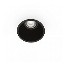 Встраиваемый круглый светильник Fresh черный IP44