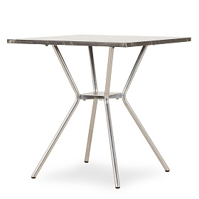 Квадратный стол Monika черный мрамор