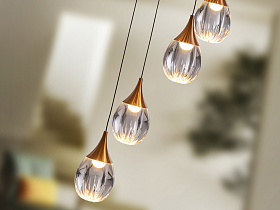 Corina Люстра 12L черно-медный