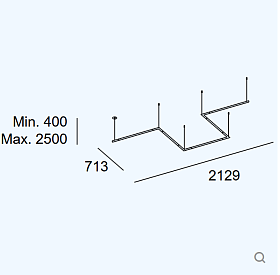 Подвес Tubs Modular Configuration Lineal x 5 00-A145-05-M1 