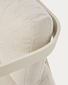 Уличный 3-х местный диван Tamaris из алюминия цвета экрю, 217 см