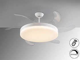 Vento Вентилятор потолочный со светодиодом белый D80/150 DIM