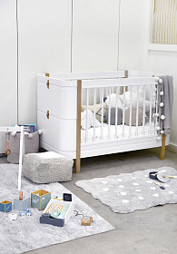 Стираемый ковер MINI Печенька жемчужно-белый 70*100