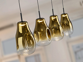 Aledis Люстра 4L черно-золотой