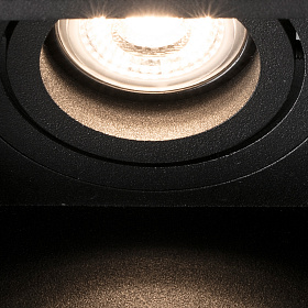 Встраиваемый регулируемый светильник Hyde черный GU10