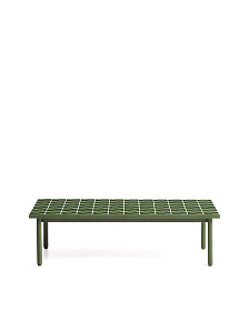 Уличный столик Maurina из зеленой стали с плиткой зеленого цвета 122 x 61 см