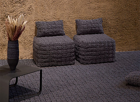 Пуф Momos антрацитовый