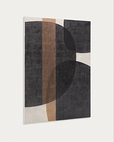 Tonol коричневый абстрактный холст 140  x 180 см