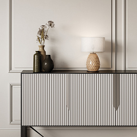 Настольная лампа Cactus NAC135/1 Chrome с белым абажуром 801011/31