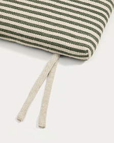 Подушка для шезлонга Dirome в зеленую полоску, 100% ПЭТ, 50 x 175 см