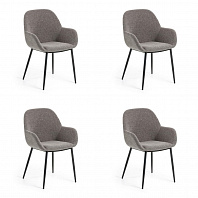 4 стула Konna (комплект) серый