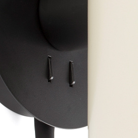 Бра с ридером Guadalupe черный/бежевый