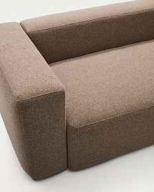 Угловой диван Blok из коричневой синели, 4 места, 290 x 290 см