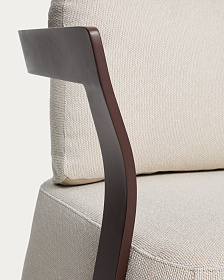 Уличное кресло Tamaris из алюминия коричневого цвета