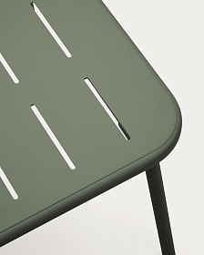 Уличный журнальный столик Zivia из стали зелёного цвета 90 x 50 см