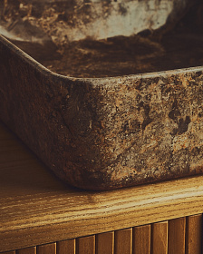 Раковина Darnen из серого мрамора 40 x 40 см