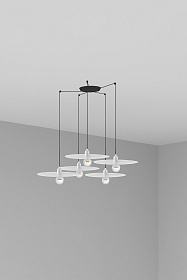 Люстра Plat 5L белая