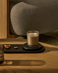 Набор из 2 черных алюминиевых подносов Mabic