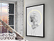 Картина Busto белый LED 80X120