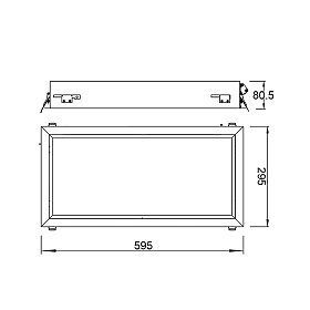 9094 Встраивамое светодиодное окно BLUE SKY