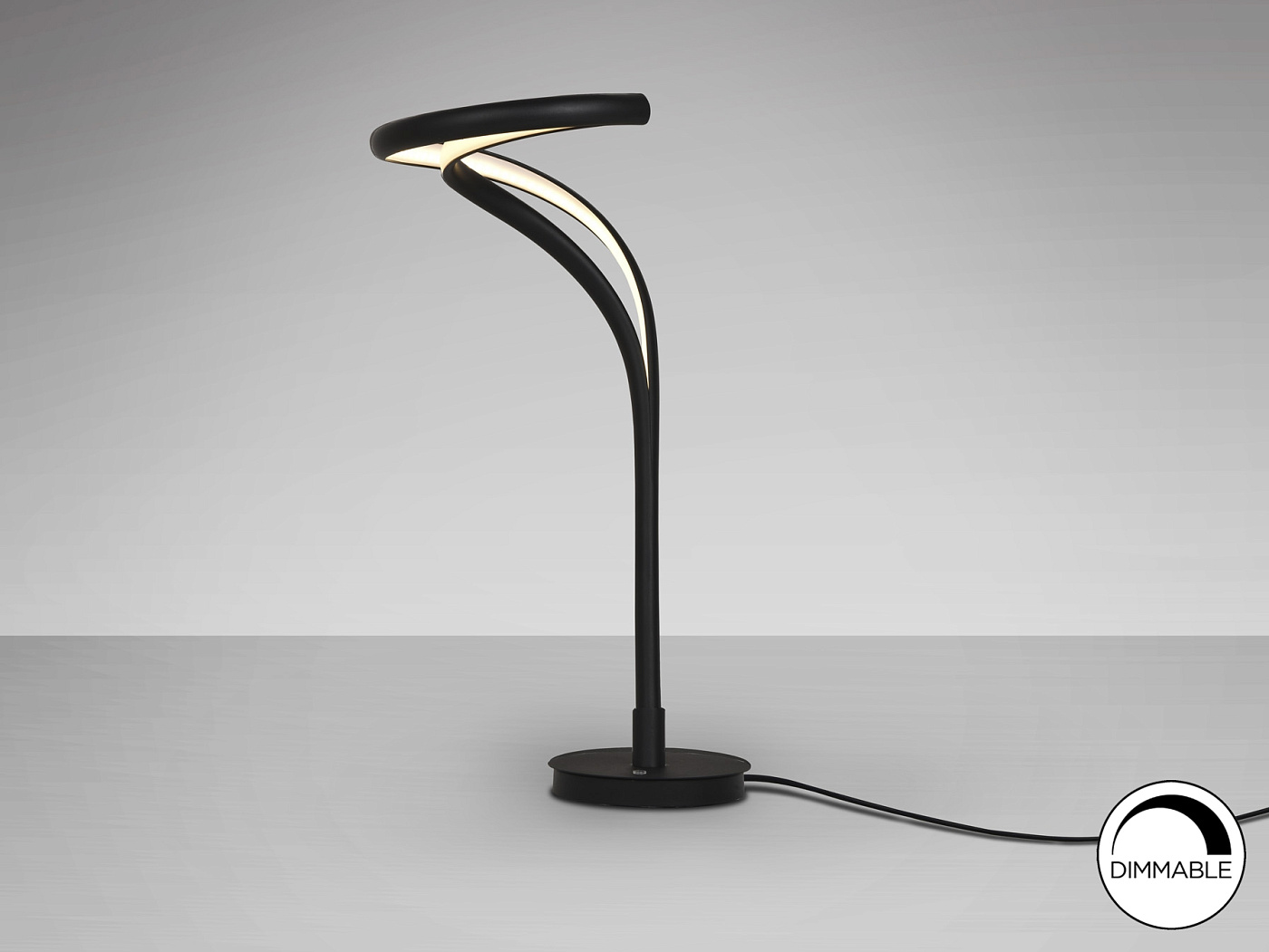 Настольная лампа Danza черная большая