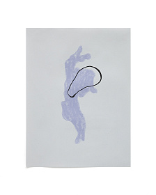 Inca Печать бумаге в сине-белых тонах 42 x 56 см