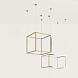 Подвес Cube-X 65 x 65 cm золотой