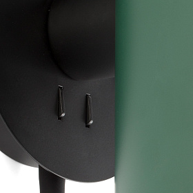 Бра с ридером Guadalupe черный/зеленый