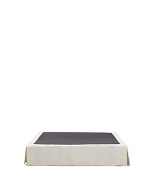 Основание кровати Jaira со съемным чехлом из белого шенилла для матраса 150 х 190 см