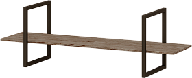 Полка Terra 75x24 дерево