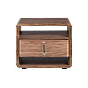 Прикроватная тумбочка 7225 из орехового дерева