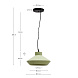 Portol Подвесной светильник керамический зеленый 