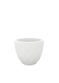 Кашпо Vases Nano матовое белое Ø18x15