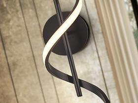 Boa Настенный/ потолочный светильник черный