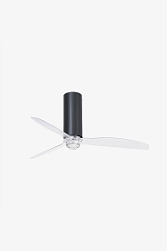 Потолочный вентилятор Tube Fan черный/прозрачный 128 см