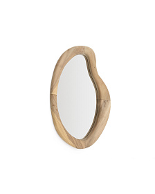 Selem Зеркало в деревянной раме с натуральной отделкой 68 x 44 см