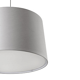 Подвесной светильник WINDSOR COLGANTE SIMPLE черный/серый абажур 3xE27