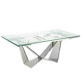 Раздвижной стеклянный стол CT2302 /1027