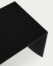 Черный лакированный журнальный столик Litto из МДФ, 90 x 45 см