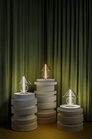 Настольная лампа Fragile янтарный