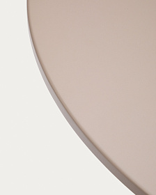 Круглый уличный стол Sedalis из стали со столешницей из серо-коричневого алюминия Ø120 см