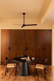 RUDDER L LED Вентилятор черный/орех SMART