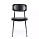 Стул черный Sabina из экокожи