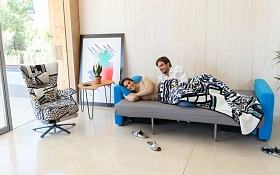 Диван-кровать Indy 220 см с подлокотниками