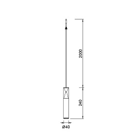 9323 Подвесной модульный светильник без основания SPARK