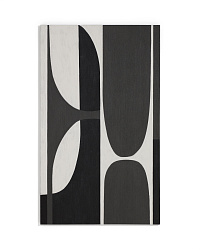 Абстрактная черно-белая картина Onure, 120 x 200 см